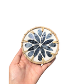 Mother-Of-Pearl Rattan Coasters 1